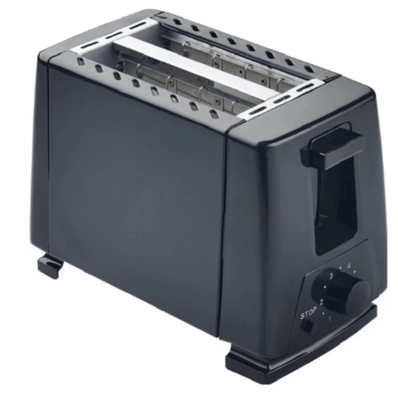 Simple 2-slice toaster for everyday breakfasts on a product background