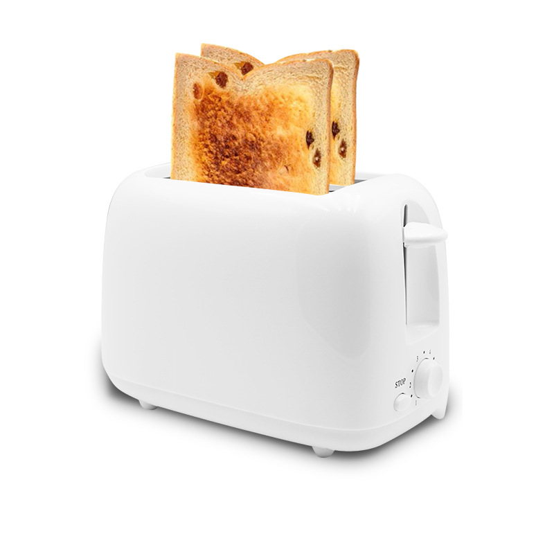 Everyday 2-slice bread toaster in white for daily toast routines