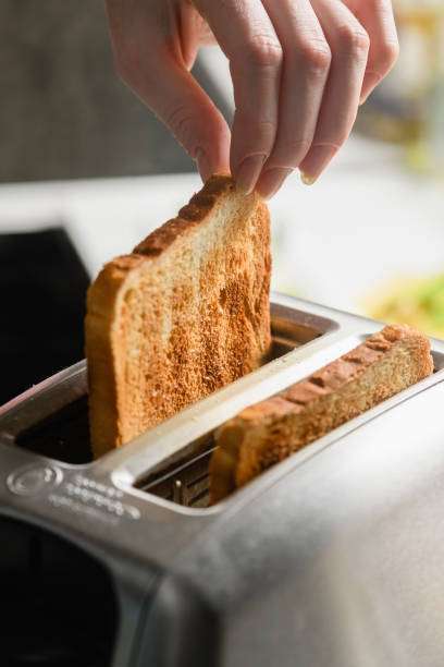 Toaster with toasted bread