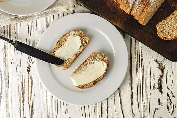 Simple breakfast. Toaster