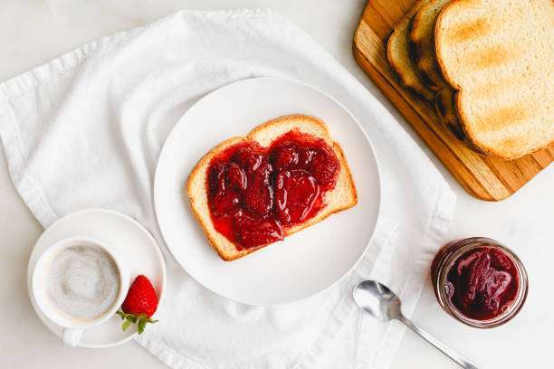 Trending Cottage Cheese Toast with Creamy Avocado on Whole Grain Bread, Toaster