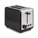 Compact 2-slice toaster for small kitchens shown on a white background for product comparison