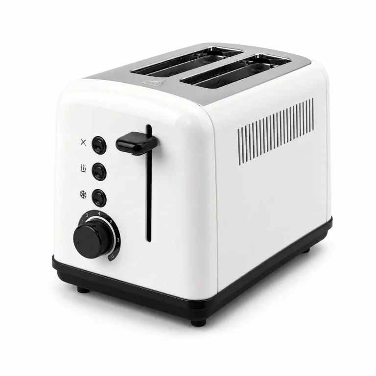 Compact 2-slice toaster for small kitchens shown on a white background for product comparison
