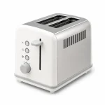 Compact 2-slice toaster for small kitchens shown on a white background for product comparison