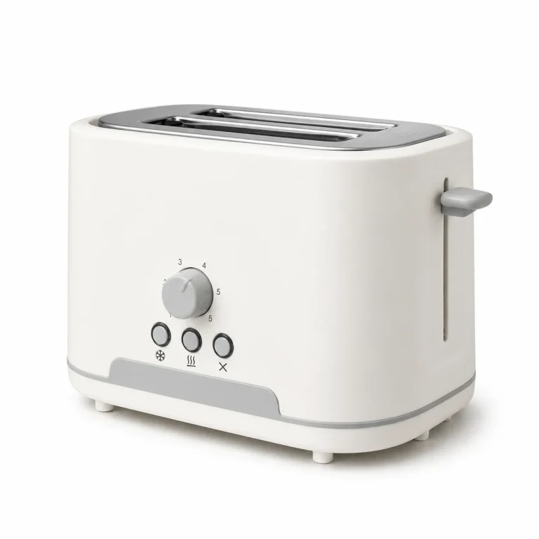Retro 2-slice wide slot toaster shown on a white background for product comparison
