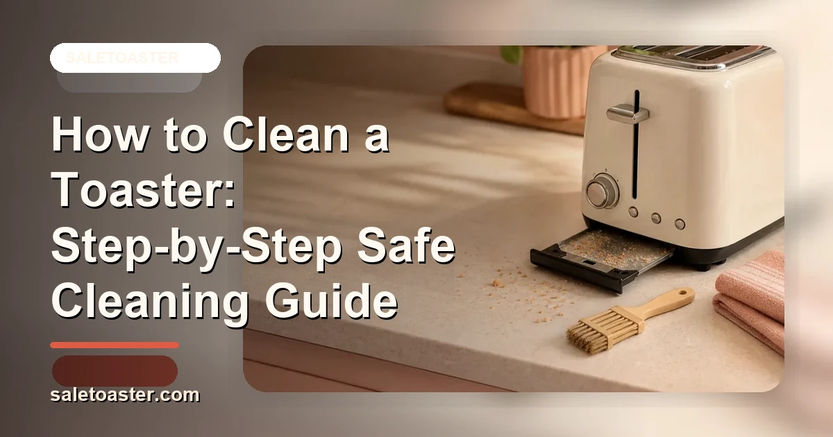 How To Clean A Toaster Safely: Crumb Tray, Slots & Exterior