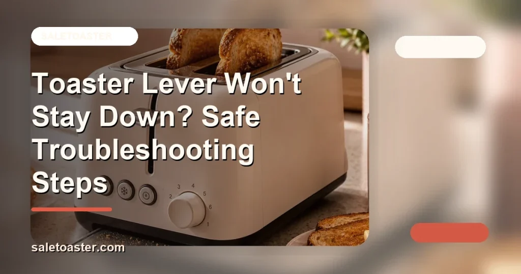 Toaster Lever Won't Stay Down? Safe Troubleshooting Steps cover image for SaleToaster