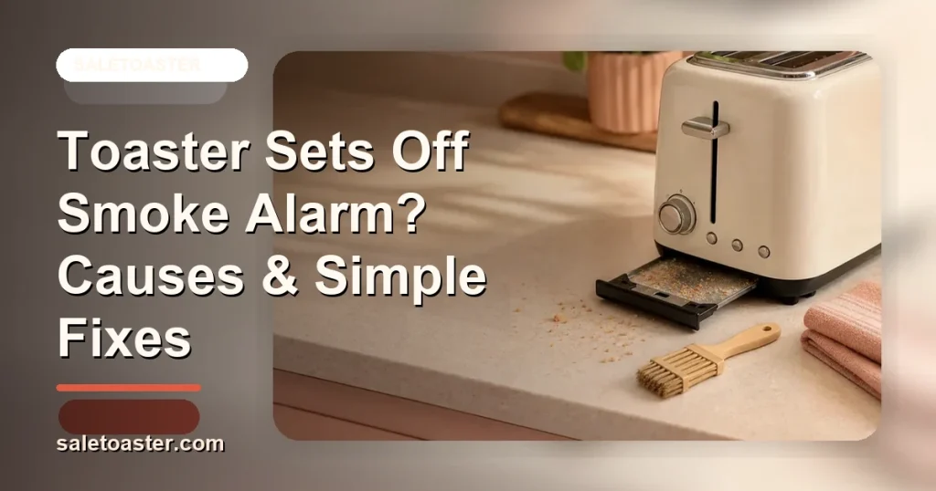 Toaster Sets Off Smoke Alarm? Causes & Simple Fixes cover image for SaleToaster